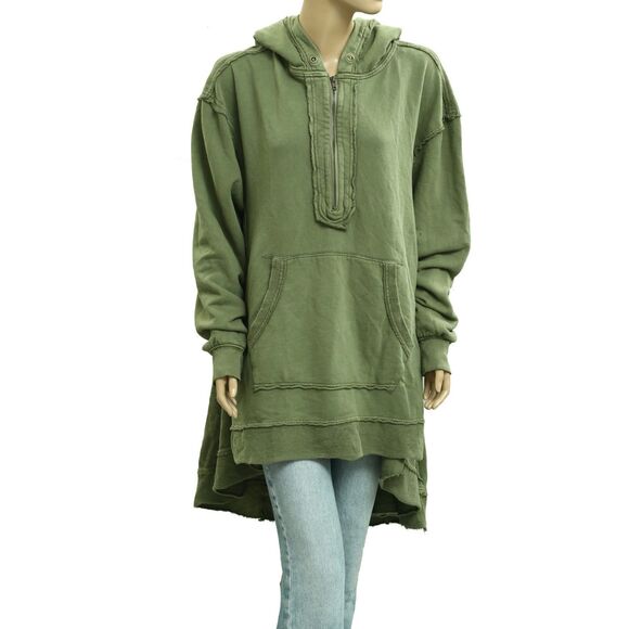 Free People North Sweatshirt Hoodie Tunic Top Oversized Slouchy Cotton M 283700 - Picture 7 of 11